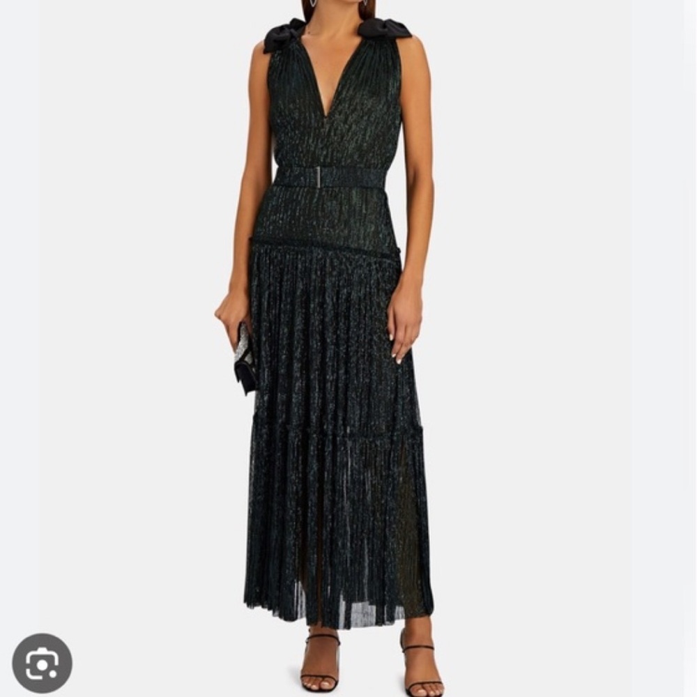 Sabina Musayev Helena Dress Emerald Green Evening Dress size Small